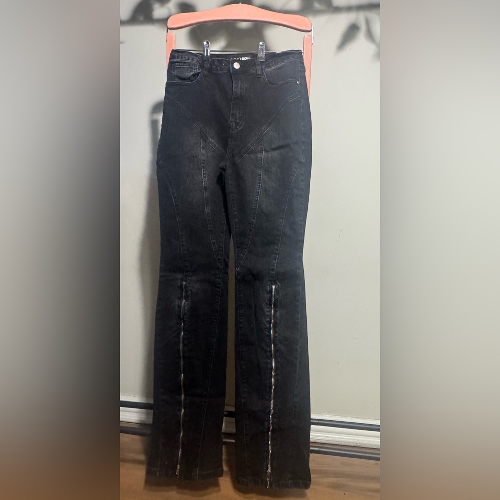 Fashion Nova Black Flare Jeans
